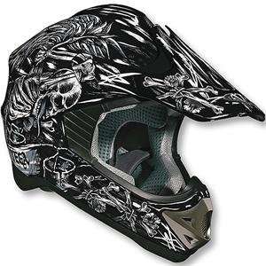  Vega Viper Skull n Bonz Helmet   X Large/Steel Automotive