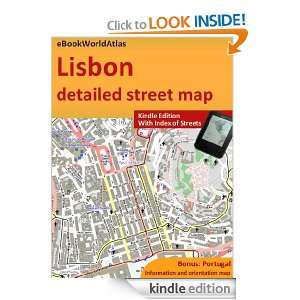 Map of Lisbon (Portugal) eBookWorldAtlas Team  Kindle 