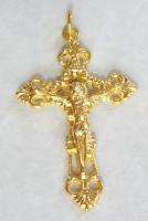 GOLD Crucifix Centers Make Making Rosary Italian Italy Parts  