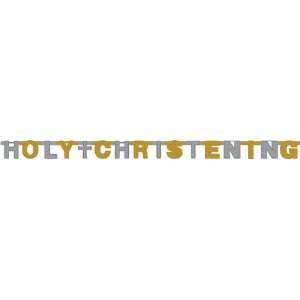  Holy Christening Foil Jointed Banners Health & Personal 