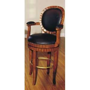  Art Deco Cherry Swivel Bar Chair Stool Furniture