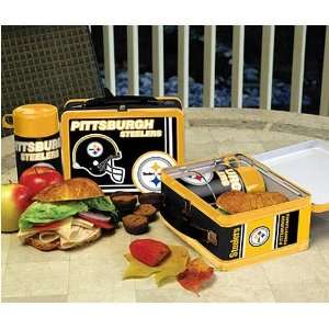  Pittsburgh Steelers Tin Lunch Box with Thermos