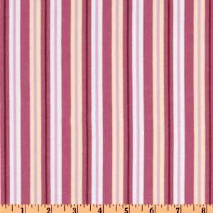  43 Wide Poky Little Puppy Flannel Stripes Pink Fabric By 