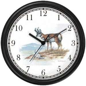  Pronghorn Antelope JP Animal Wall Clock by WatchBuddy 