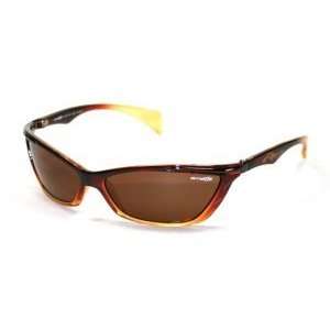  Arnette Sunglasses 4038 Brown Yellow Gradient Sports 