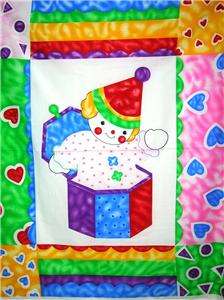 New Clown Fabric Panel BTY Circus Baby  