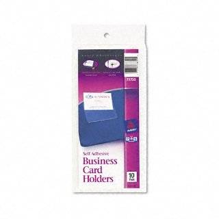Avery Self Adhesive Top Load Business Card Holders, 3.5 x 2 Inches 