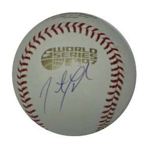 Jonathan Papelbon Signed 2007 World Series Baseball  