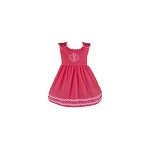  Bon Bon Hot Pink Corduroy Dress with Baby Pink Trim 