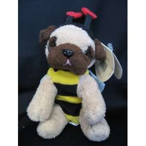  Bestever 6 Plush Dog in Bee Suit with Heart Antennae 