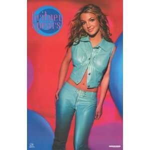  Britney Spears   Teal Leather Portrait 22x35 Poster