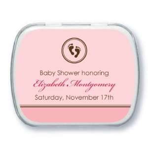    Personalized Mint Tins   Baby Feet Pink By Fine Moments Baby