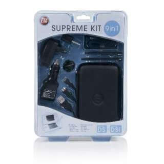 CTA Digital Supreme 9 in 1 Accessory Kit for Nintendo DS & DSi   Black