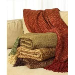  Charter Club Luxury Chenille Throw Gold