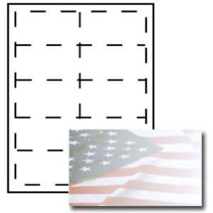  American Flag Business Card Paper Stock