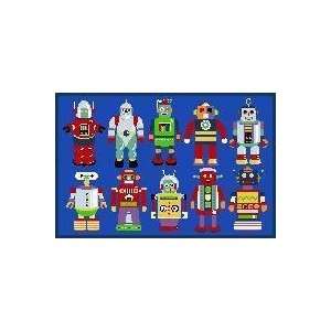  Olive Kids Go Robots 39x58 Play Time Nylon Area Rug OLK 