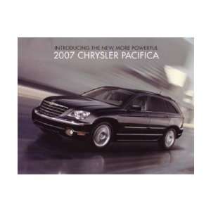  2007 CHRYSLER PACIFICA Sales Page Literature Piece 