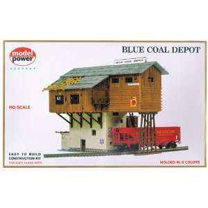    Model Power 453 HO Scale Blue Coal Depot Building Kit Toys & Games