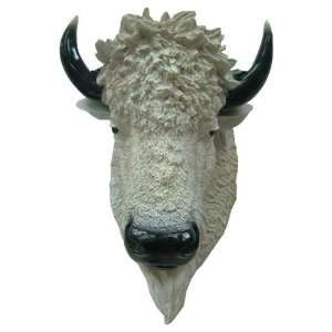  Real Looking White Bison Wall Mount Head