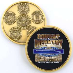  ARMY COMBAT INFANTRY PHOTO CHALLENGE COIN YP682 