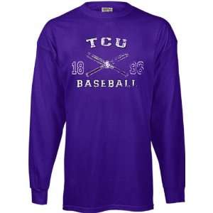  TCU Horned Frogs Legacy Baseball Long Sleeve T Shirt 