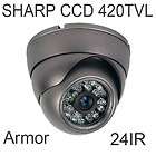 New SHARP CCD Night Vision 24 IR Dome Camera Color CCTV  