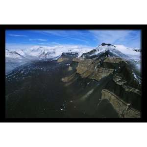   , Rocky Glacial Peaks, 20 x 30 Poster Print, Framed
