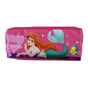   Mermaid Pencil Pouch   Ariel Pencil Bag w/ Zipper (Pink) Toys & Games