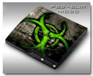 MADE IN USA   Sony PS3 Slim Skin (Graphic Decal) 41030 green 