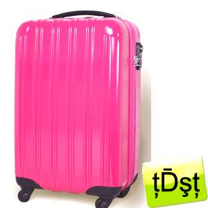   Multiwheel Travel Trolley Suitcase DA524 23 Rose Pink Purple Black