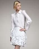 Rachel Zoe Joplin Ruffle Skirt Dress, Off White   