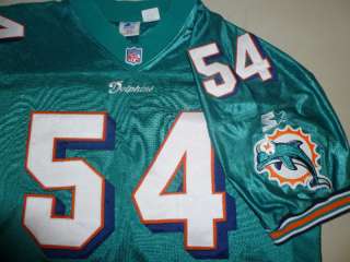 Zach Thomas Miami Dolphins Football Jersey Sewn XL 52  