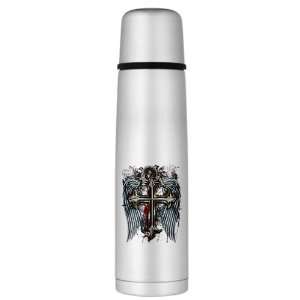  Large Thermos Bottle Cross Angel Wings 
