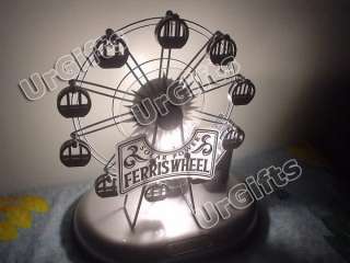 Solar Power Riesenrad Ferris Wheel Bed Table Lamp NIB  