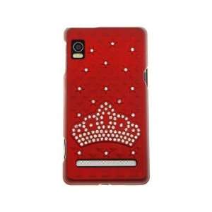  Hard Diamond Design Phone Case Red Crown For Motorola 