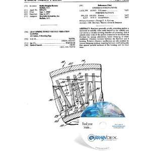  NEW Patent CD for LEAF SPRING TUNED VISCOUS VIBRATION 