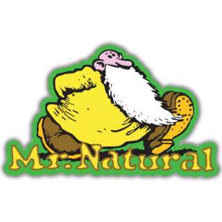 Mr. Natural Fred comic car bumper sticker decal 5 x 4  