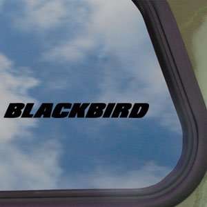  Honda Black Decal Blackbird CBR1100XX Truck Window Sticker 