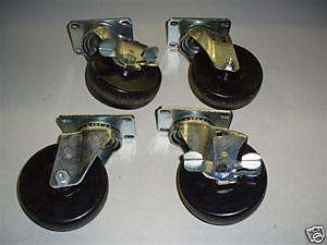 4ea 4 Solid Tire Casters Cart or Dolly  