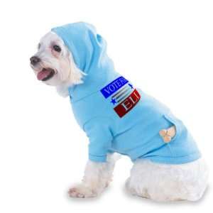  VOTE FOR ELI Hooded (Hoody) T Shirt with pocket for your Dog 
