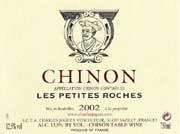Charles Joguet Chinon Les Petites Roches 2002 