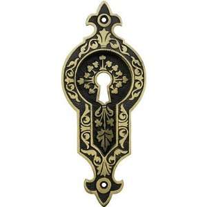   Doors Hardware. Ivy Leaf Pattern Pull With Keyhole