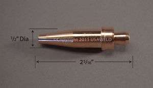 101 Victor Type Oxy Acetylene Cutting Tip Size 3  