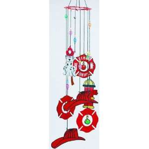  Fire Fighter Wind Chime Patio, Lawn & Garden