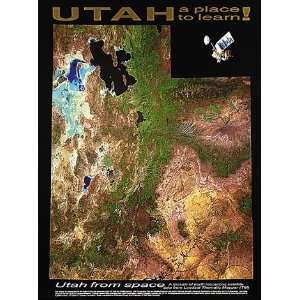  The State of Utah From Space Print Toys & Games