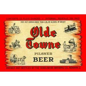  Olde Towne Pilsner Beer 20x30 Poster Paper