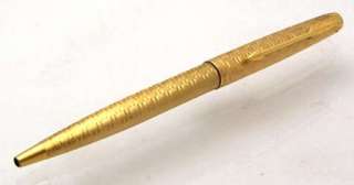 PARKER 180 BASKETWEAVE Gold Plated Ball Pen France  