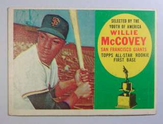1960 TOPPS BASEBALL #316 WILLIE McCOVEY GIANTS VGEX  