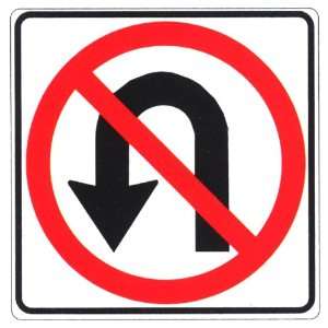  No U Turn symbol Sign