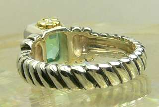 NEW Artisan Collection~ Colombian Emerald Sterling Silver Diamond 14k 